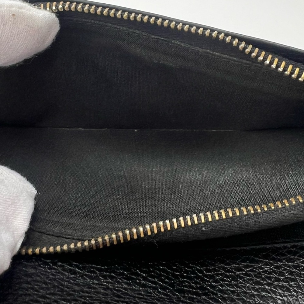 🖤Dior HOMME Black Pebbled Leather Mens Signature Logo Long Wallet RARE!!!! 🖤 - Picture 10 of 11